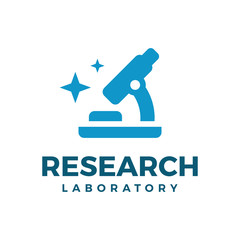 Research laboratory logo, symbol, icon