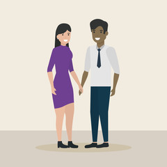 Fototapeta premium people family flat design image