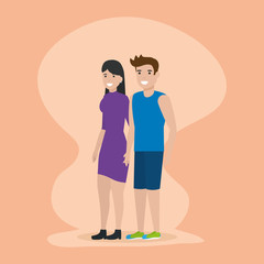 people family flat design image