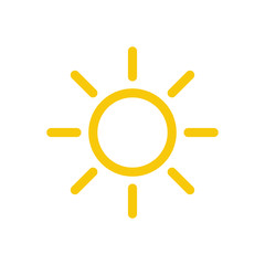 Sun Symbol Icon Vector Design Illustration
