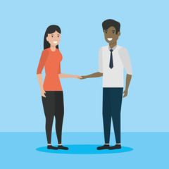 people family flat design image