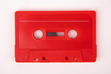 Obraz premium Red Audio Tape