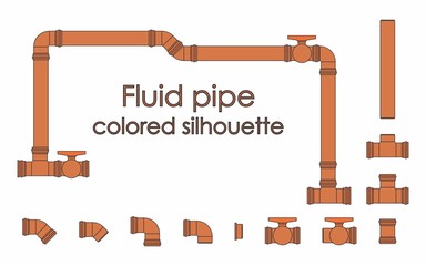 Fluid pipe colored