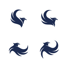 Eagle logo design vector template. Sport Eagle logo concept vector illustration