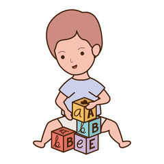 Isolated baby boy design vector illustration