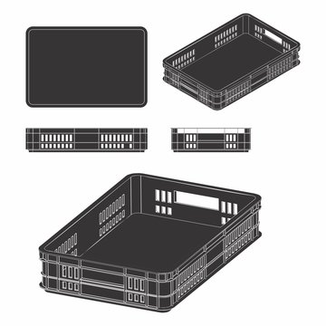 Plastic Crate Icon