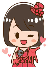 Illustration of an idol reaching out