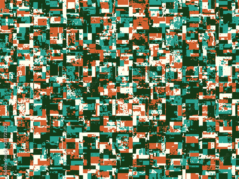 Poster abstract grunge vector background. color composition of irregular overlapping graphic elements.