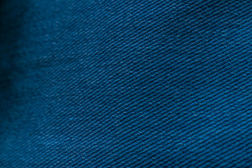 Blue denim fabric, blue background