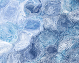 Obraz na płótnie Canvas Blue white liquid Marble Abstract Background