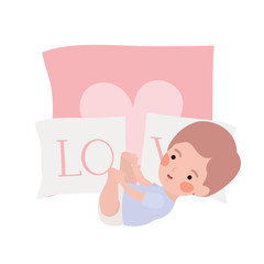 Isolated baby boy design vector illustration
