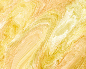 Gold Yellow Marble Liquid Art Background