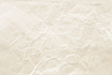 Old Brown crumpled kraft paper texture