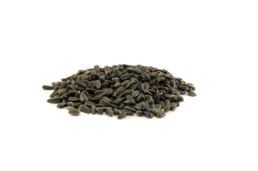 sunflower seeds isolated on white background