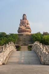 Giant Buddha statue in Mount Xiqiao park, Foshan, China