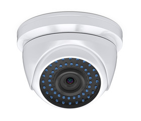 Dome CCTV Security Camera Isolated