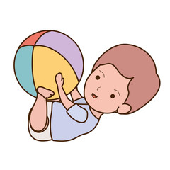 Isolated baby boy design vector illustration