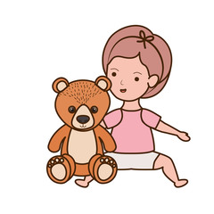 Isolated baby girl design vector illustration