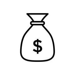 Money Bag Icon Vector design template