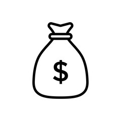 Money Bag Icon Vector design template