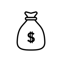 Money Bag Icon Vector design template