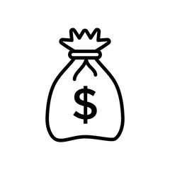 Money Bag Icon Vector design template