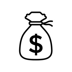 Money Bag Icon Vector design template