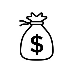 Money Bag Icon Vector design template
