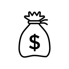 Money Bag Icon Vector design template
