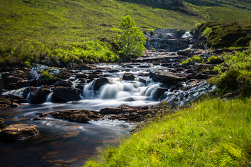 Fototapeta na wymiar Highlands Waterfall
