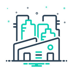 mix icon for factory 