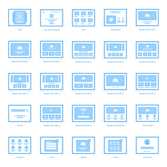 Web Wireframes Icons Bundle 