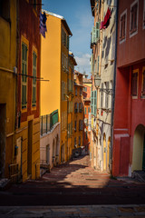 Fototapeta na wymiar street in old town of Nice