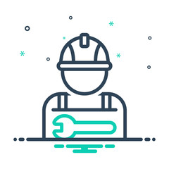 mix icon for worker 