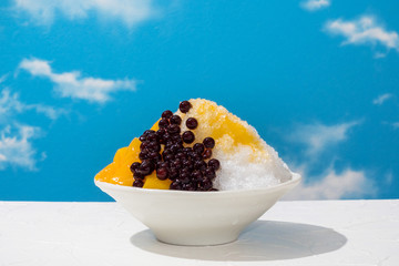 かき氷　japanese type of epidemic shaved ice