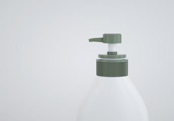 3D illustration body lotion bottle