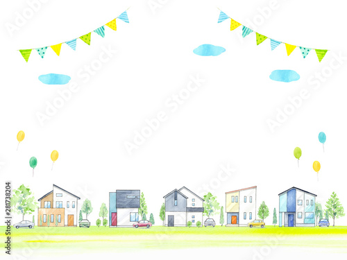 Hd限定住宅街 イラスト フリー ただのディズニー画像