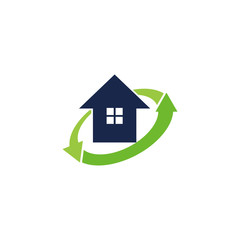 Home House Building Real Estate  Property Design Template Vector