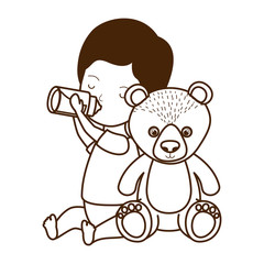 Isolated baby boy design vector illustration