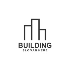 Building Real Estate Logo Design Template Vector