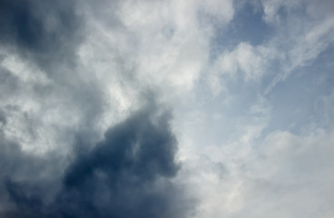 Stormy sky, soft focus