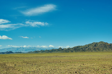 Mountain plateau in the area Zavkhan River