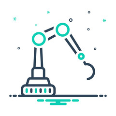 mix icon for mechanical arm 