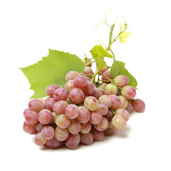 red grape on white background 