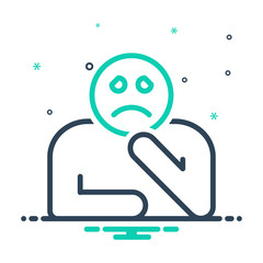 mix icon for sad 