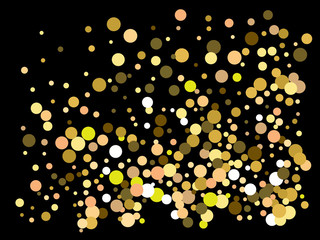 Beautiful colored falling circles.