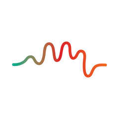 Audio technology, music sound waves vector icon