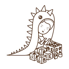 Isolated baby boy design vector illustration