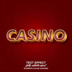 Modern text effect with luxury gradient