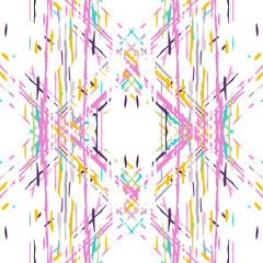 ikat seamless geometric pattern shibori